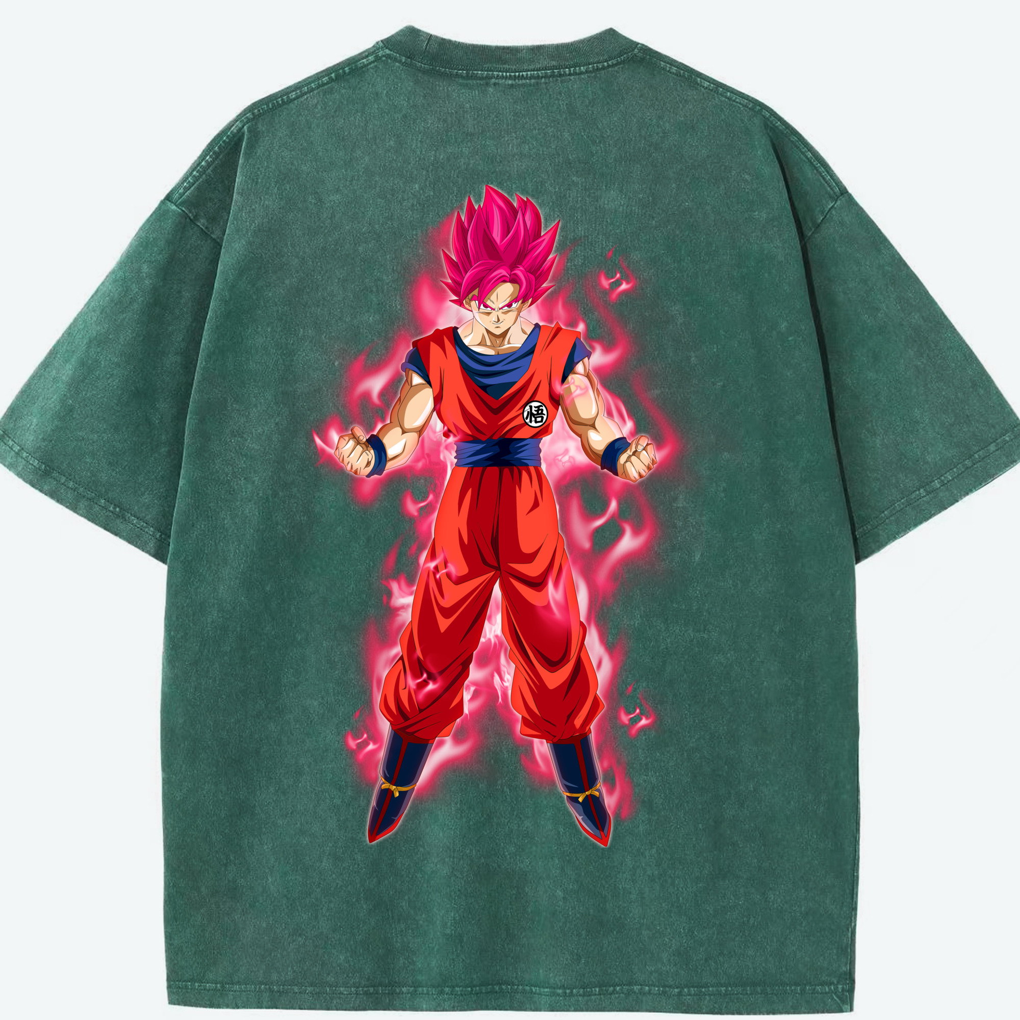 （画像用） ドラゴンボール 孫 悟飯（そんごはん）DRAGON BALL Son Gohan 綿100% ヴィンテージ風 半袖Tシャツ（背面プリント）